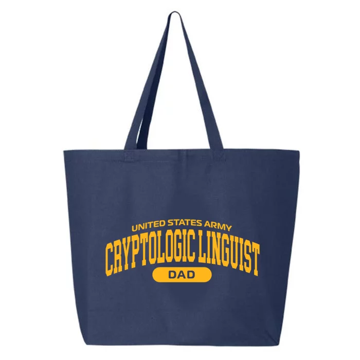 Proud Army Cryptologic Linguist Dad Gift 25L Jumbo Tote