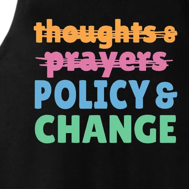 Policy and Change  Policy and Change Ladies Tri-Blend Wicking Tank