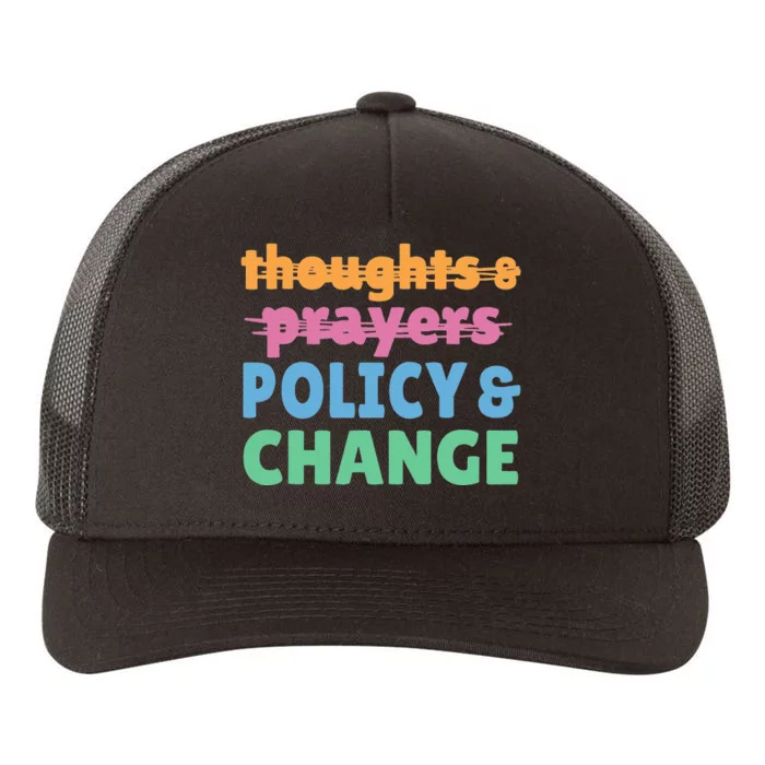 Policy and Change  Policy and Change Yupoong Adult 5-Panel Trucker Hat