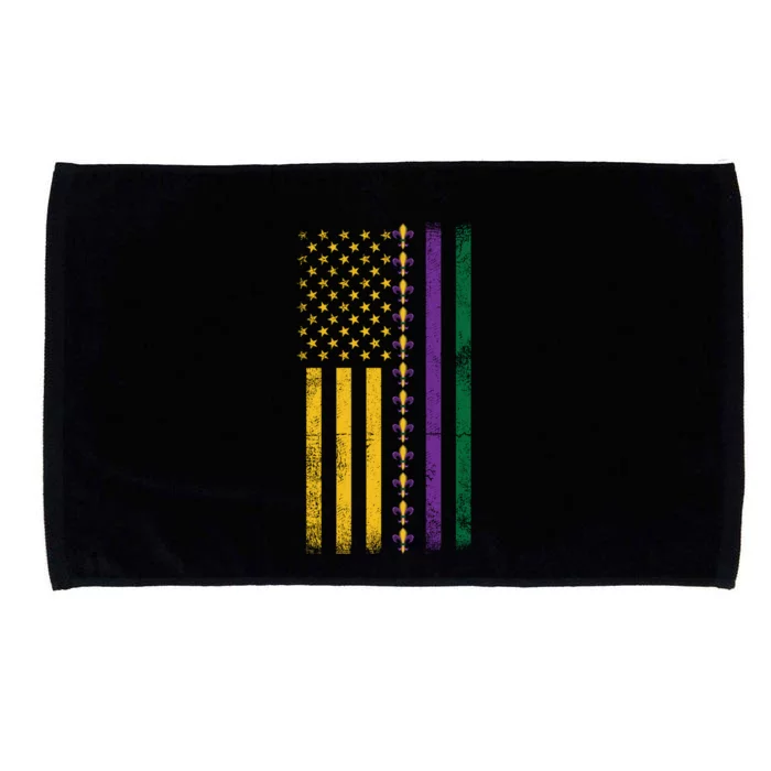 Proud American Carnival Masquerade Usa Flag Mardi Gras Gift Microfiber Hand Towel