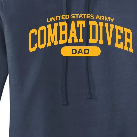 Proud Army Combat Diver Dad Meaningful Gift Women's Pullover Hoodie