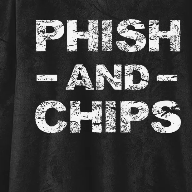 P.H.I.S.H And Chips Funny Hacker Hooded Wearable Blanket