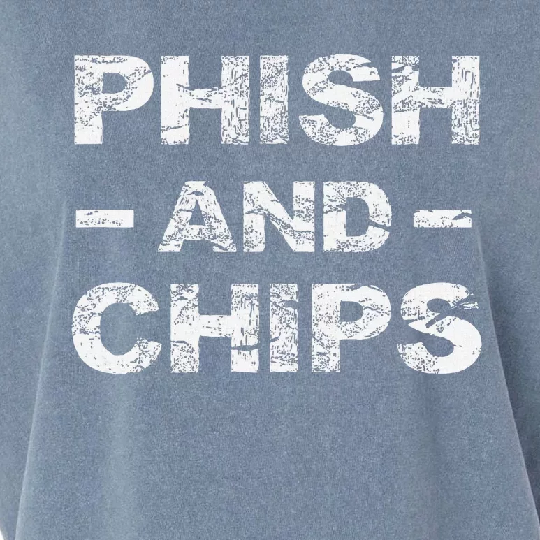 P.H.I.S.H And Chips Funny Hacker Garment-Dyed Women's Muscle Tee