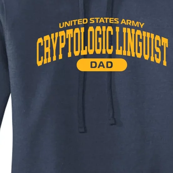 Proud Army Cryptologic Linguist Dad Meaningful Gift Women's Pullover Hoodie