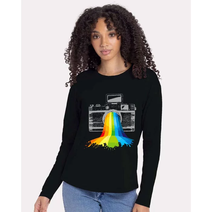 Photography Artist Camera Art Photographer Gift Womens Cotton Relaxed Long Sleeve T-Shirt