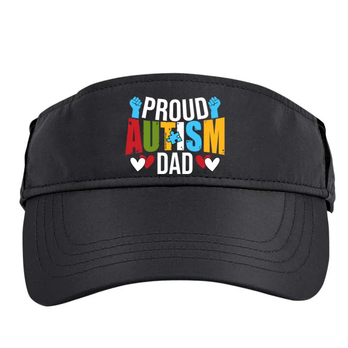 Proud Autism Dad Autism Awareness Day Adult Drive Performance Visor