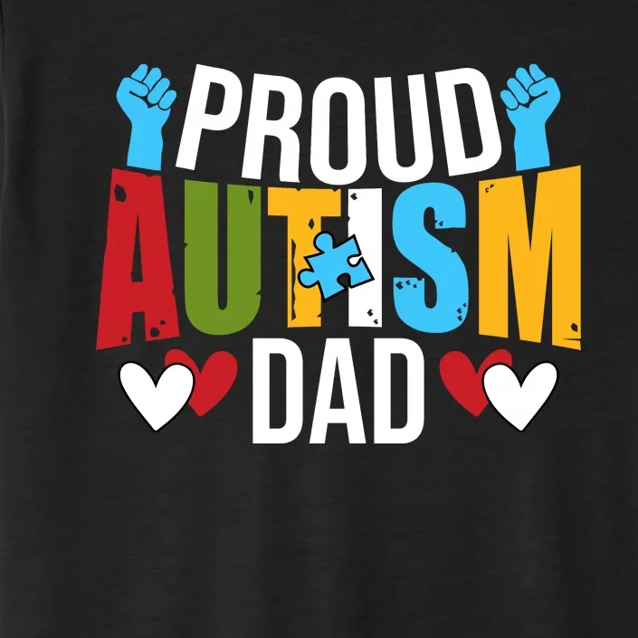 Proud Autism Dad Autism Awareness Day ChromaSoft Performance T-Shirt