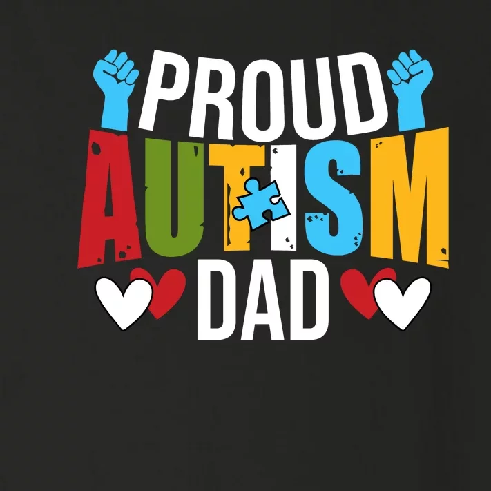 Proud Autism Dad Autism Awareness Day Toddler Long Sleeve Shirt