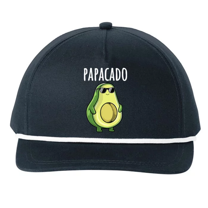 Pregnancy Announcements Dad Funny Papacado Snapback Five-Panel Rope Hat