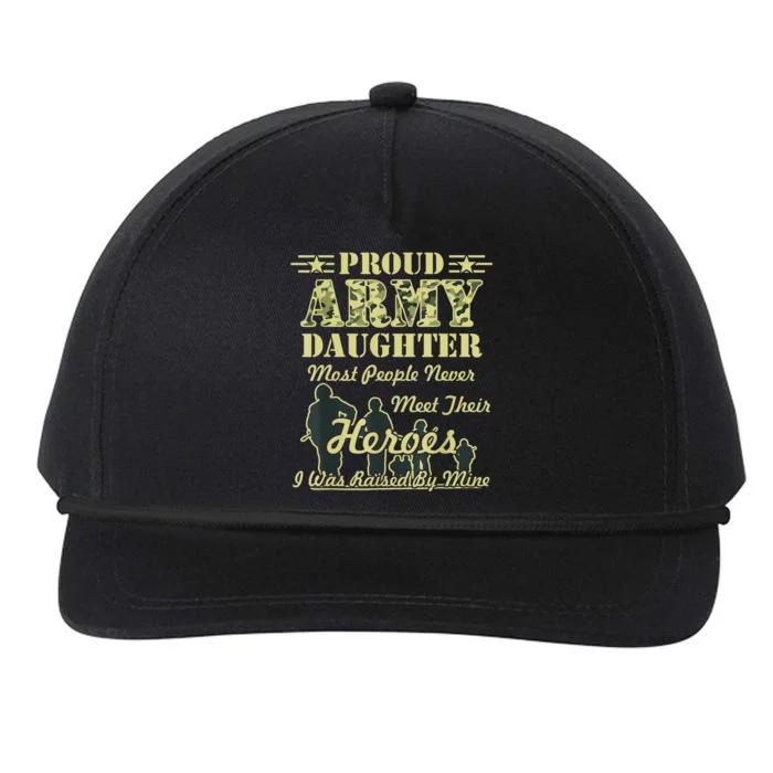 Proud Army Daughter Gift Snapback Five-Panel Rope Hat