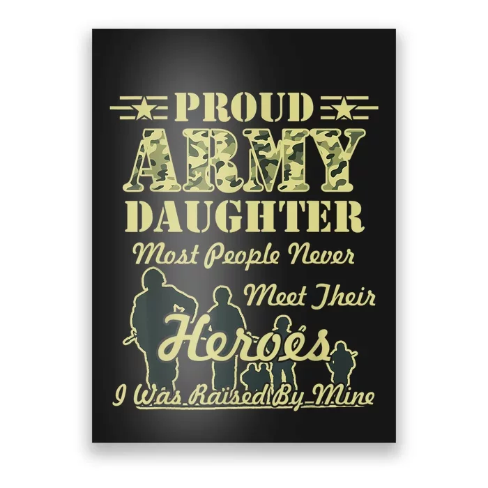 Proud Army Daughter Gift Poster