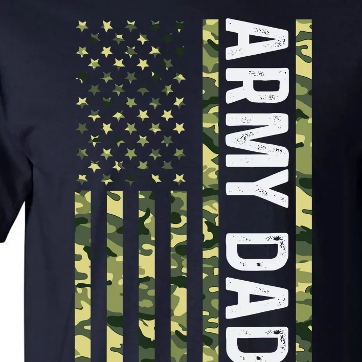 Proud Army Dad United States Usa Flag For FatherS Day Tall T-Shirt