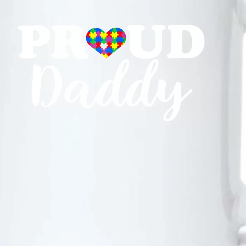 Proud Autism Daddy Autism Awareness Puzzle Autistic Support Gift Black Color Changing Mug