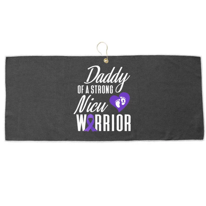 Prematurity Awareness Daddy Nicu Warrior Preemie Dad Large Microfiber Waffle Golf Towel