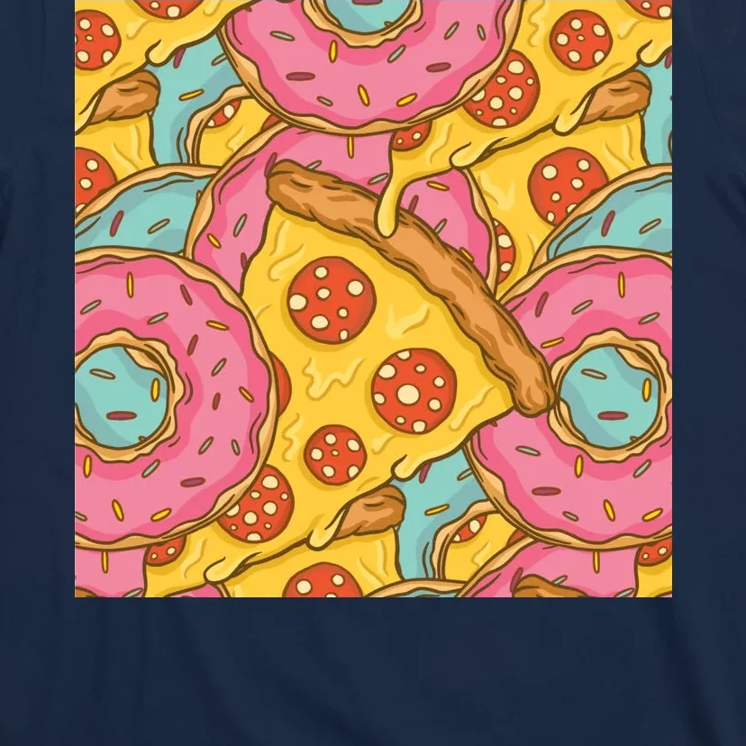 Pizza And Donuts Fast Food T-Shirt