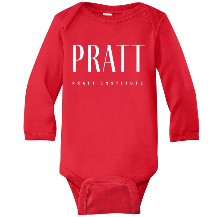 Pratt Art Deco Style College Baby Long Sleeve Bodysuit