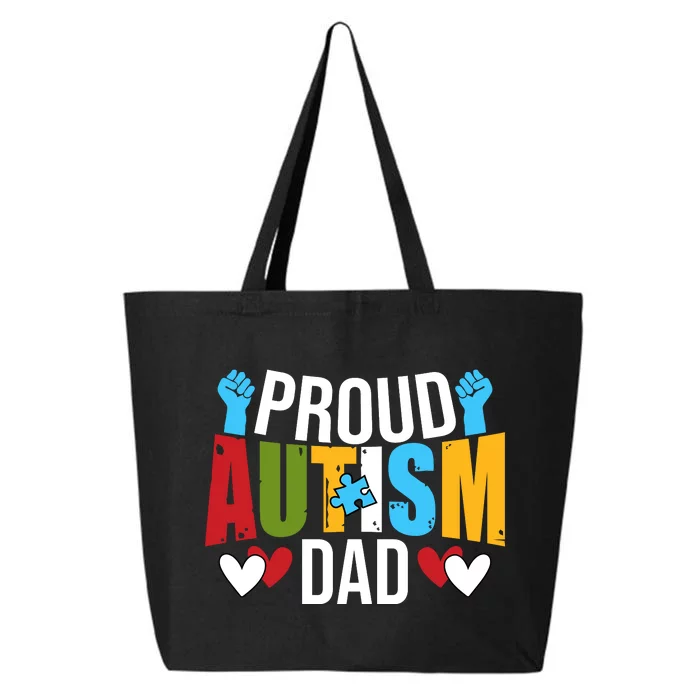 Proud Autism Dad T V4 25L Jumbo Tote