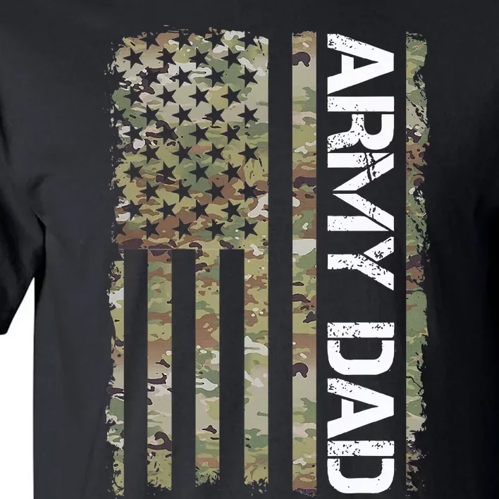 Proud Army Dad United States Usa Flag Gift For FatherS Day Tall T-Shirt