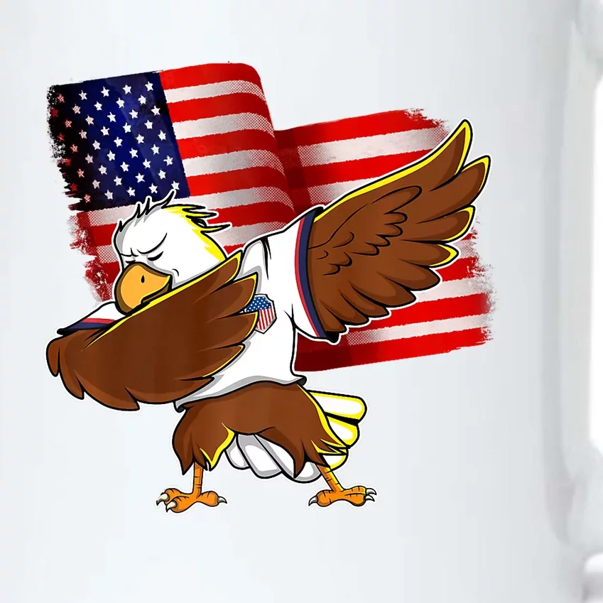 Pledge Allegiance Dabbing US Eagle 4th Of July USA Flag Day Black Color Changing Mug