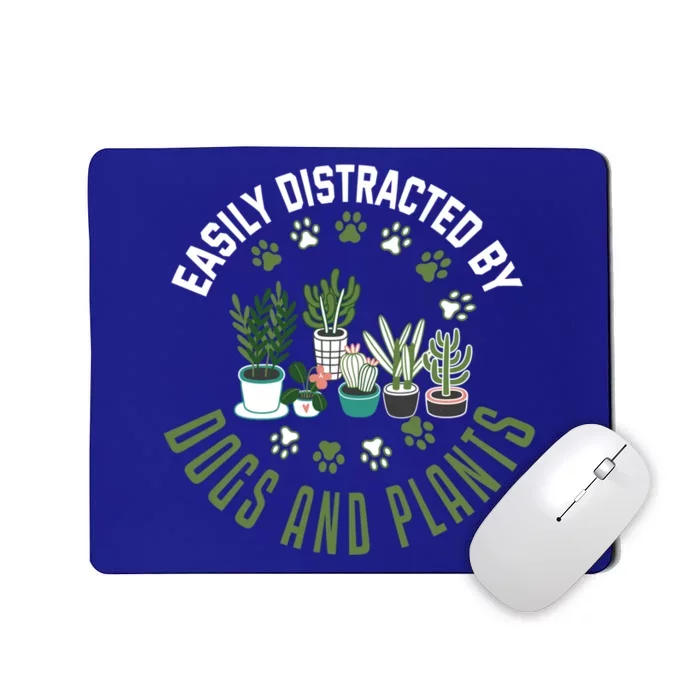 Plants And Dogs Great Gift Funny Plant Lover Dog Lover Plant Cool Gift Mousepad