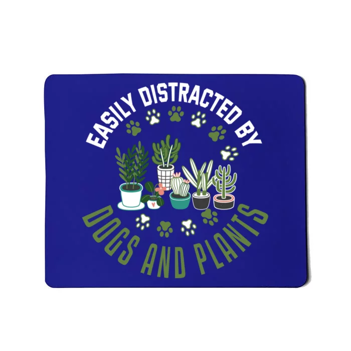 Plants And Dogs Great Gift Funny Plant Lover Dog Lover Plant Cool Gift Mousepad