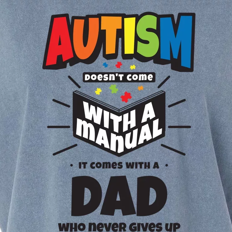 Proud Autism Dad Quote Funny Gift Autistic Pride Awareness Saying Gift Garment-Dyed Women's Muscle Tee