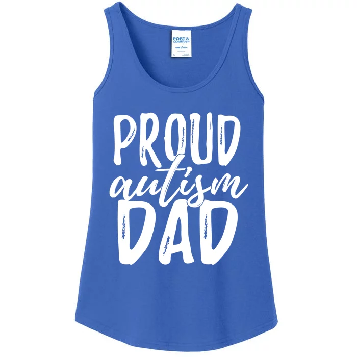 Proud Autism Dad Great Gift Ladies Essential Tank