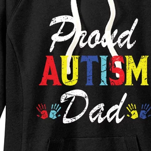 Proud Autism Dad Gift Women's Fleece Hoodie