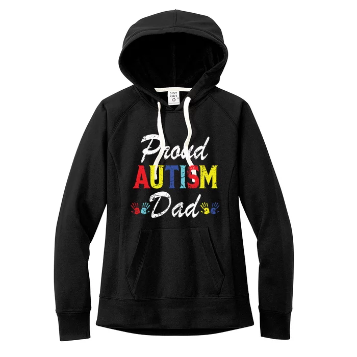 Proud Autism Dad Gift Women's Fleece Hoodie