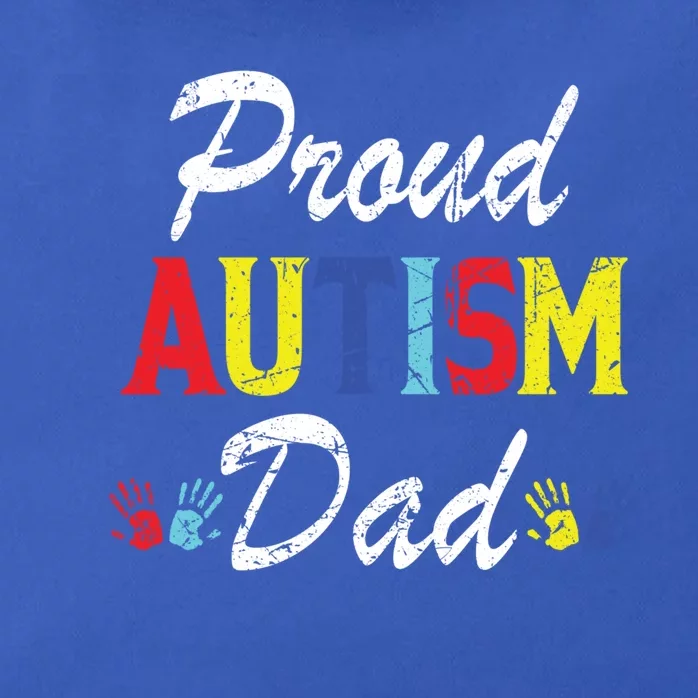 Proud Autism Dad Gift Zip Tote Bag