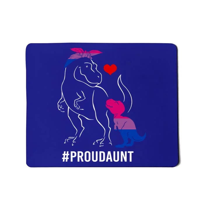 Proud Aunt Dinosaur T Rex Mama Bisexual Pride Funny Gift Mousepad