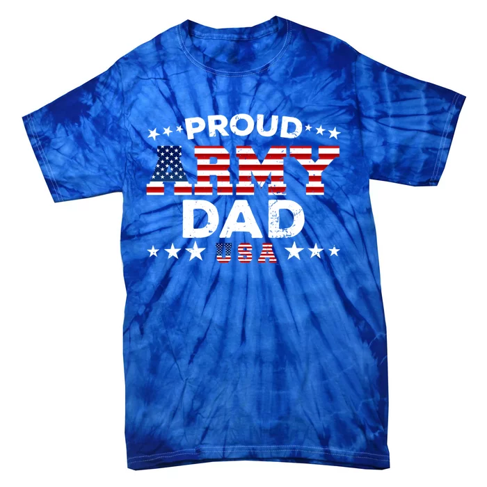 Proud Army Dad Soldier Son Gun Lovers Father's Day Gift Tie-Dye T-Shirt