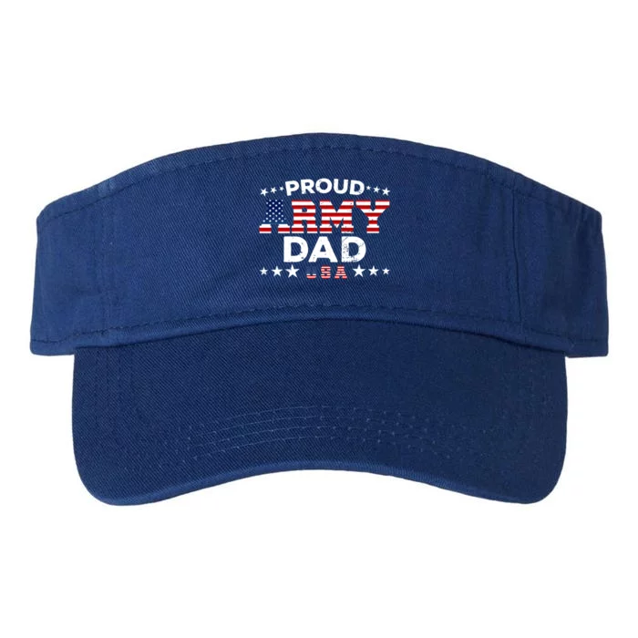 Proud Army Dad Soldier Son Gun Lovers Father's Day Gift Valucap Bio-Washed Visor