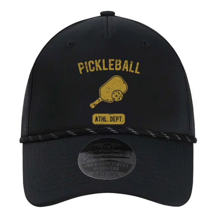 Pickleball Athletic Departt Distressed Style Design Great Gift Performance The Dyno Cap