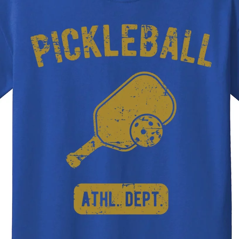 Pickleball Athletic Departt Distressed Style Design Great Gift Kids T-Shirt