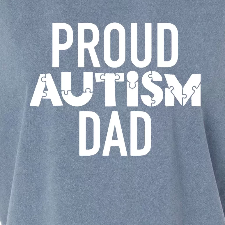 Proud Autism Dad Sarcastic Humor Graphic Novelty Garment-Dyed Women's Muscle Tee