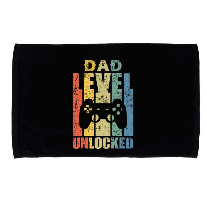 Pregnancy Announcement Dad Level Unlocked Soon To Be Father Microfiber Hand Towel