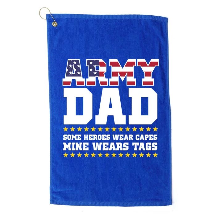 Proud Army Dad Military Dad My Hero Gift Platinum Collection Golf Towel