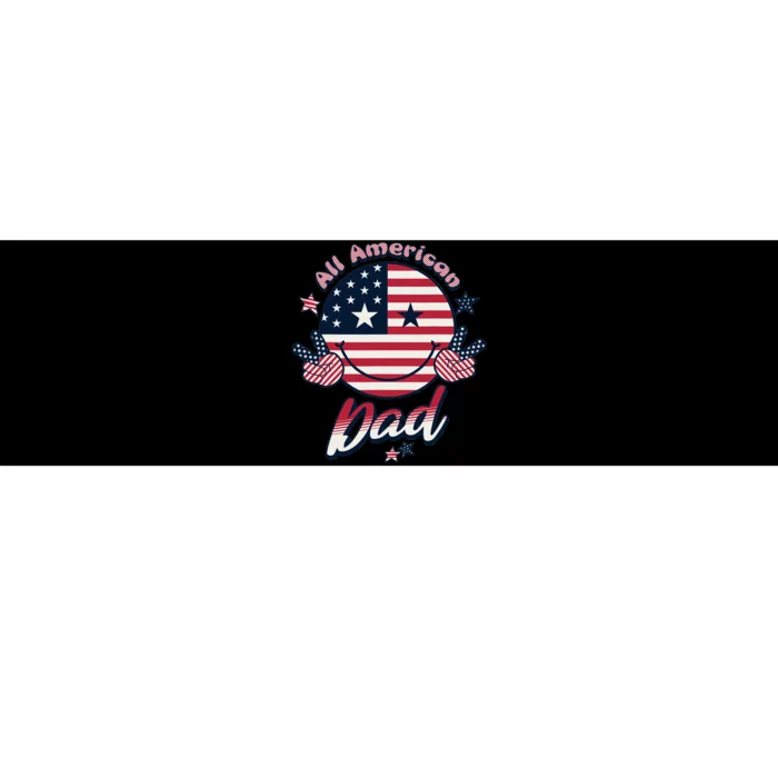 Proud Allamerican Dad Patriotic 4th Of July Bumper Sticker