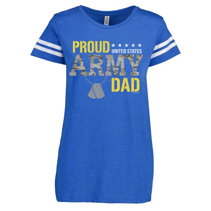 Proud Army Dad Show Your Pride Dad Cool Gift Enza Ladies Jersey Football T-Shirt