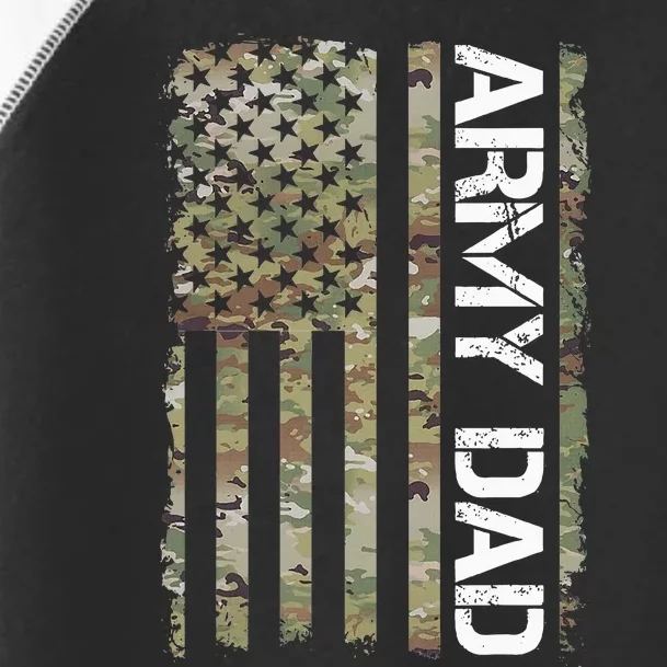 Proud Army Dad United States Usa Flag Gift For FatherS Day Toddler Fine Jersey T-Shirt