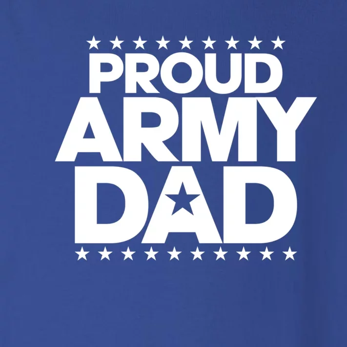 Proud Army Dad With Star Shield For Fathers Of Soldiers Gift Toddler Long Sleeve Shirt