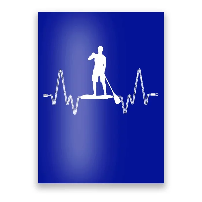 Paddle Board Heartbeat Poster