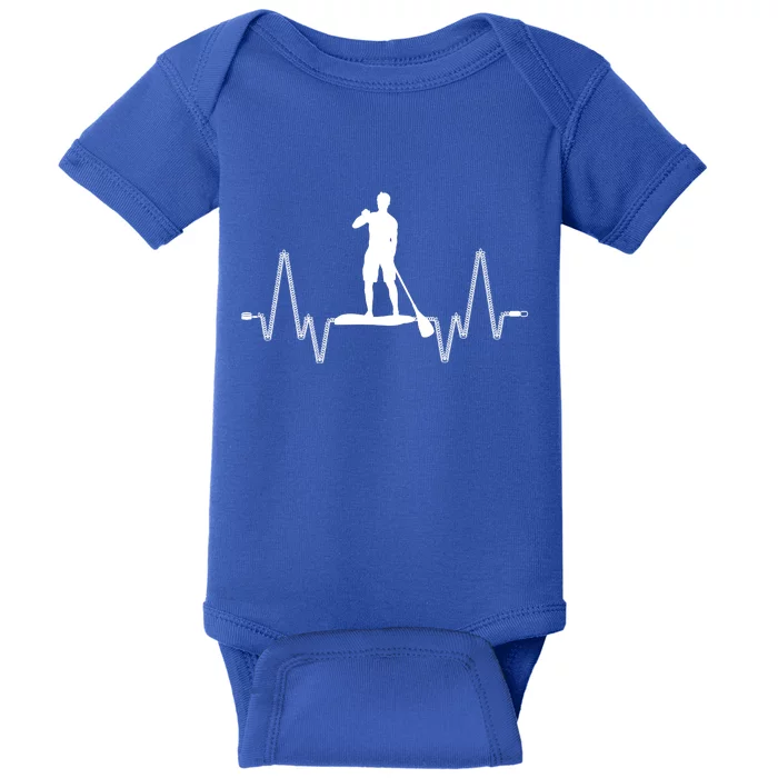 Paddle Board Heartbeat Baby Bodysuit