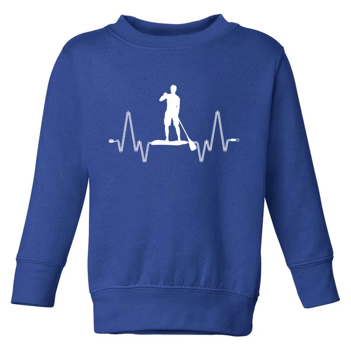 Paddle Board Heartbeat Toddler Sweatshirt