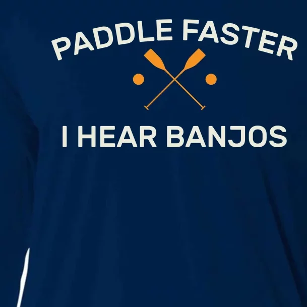 Paddle Faster I Hear Banjos Cooling Performance Long Sleeve Crew