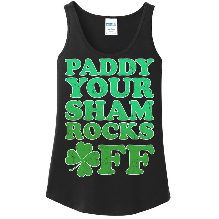 Paddy Your Shamrocks Off Clover Ladies Essential Tank