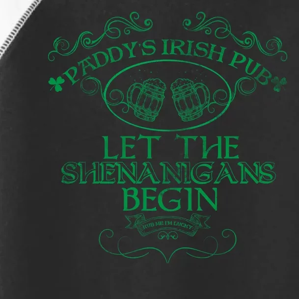 Paddy's Irish Pub Let The Shenanigans Begin Toddler Fine Jersey T-Shirt