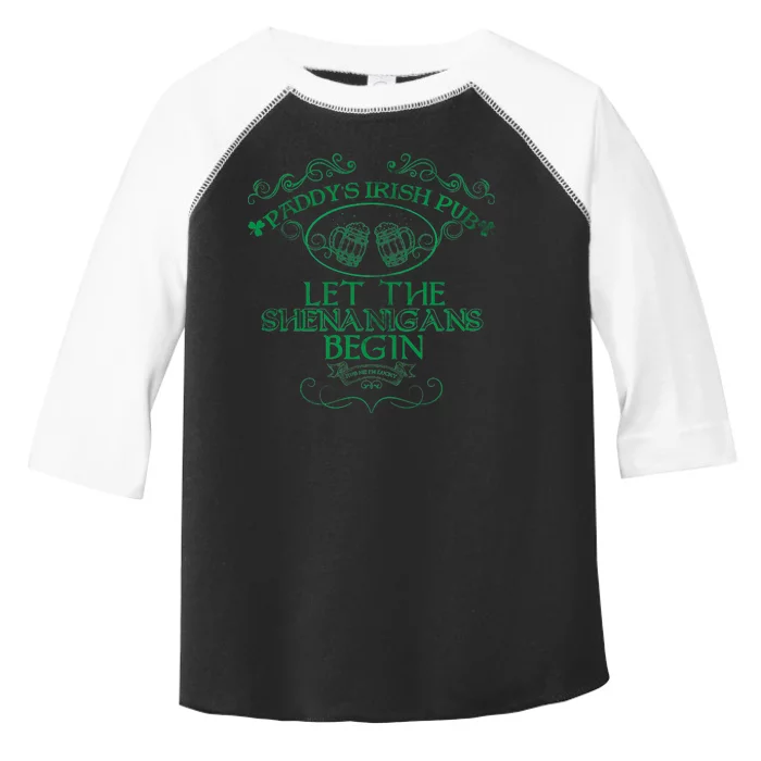 Paddy's Irish Pub Let The Shenanigans Begin Toddler Fine Jersey T-Shirt