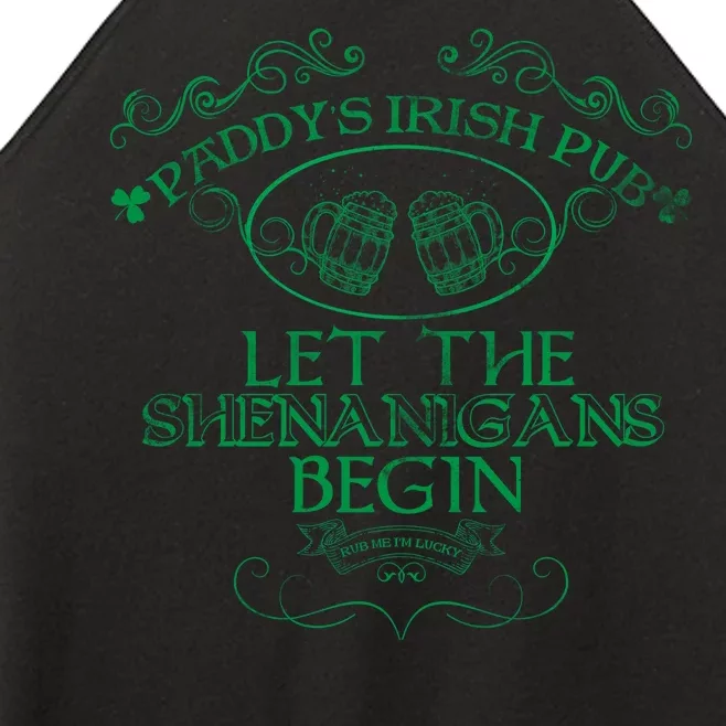 Paddy's Irish Pub Let The Shenanigans Begin Women’s Perfect Tri Rocker Tank